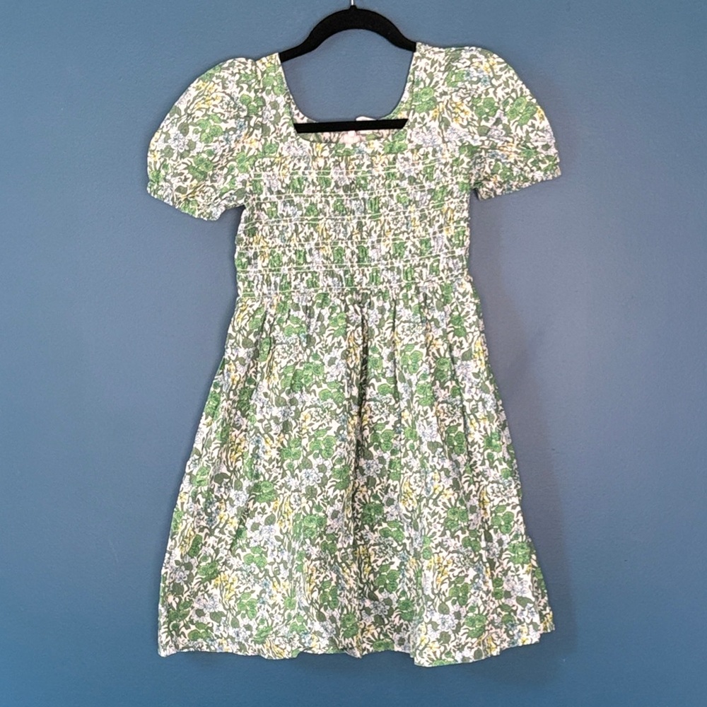 Crewcuts Green Floral Dress